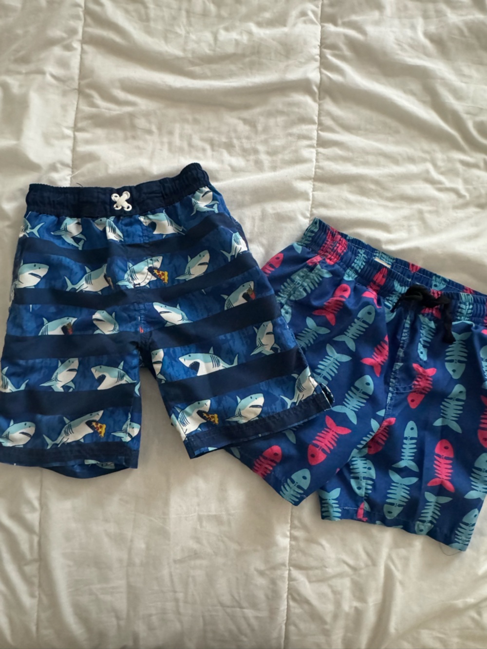 Set of boys swim trunks